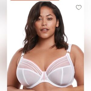 Elomi | Matilda Side Support Plunge Bra in White UK 44F (US size 44G)